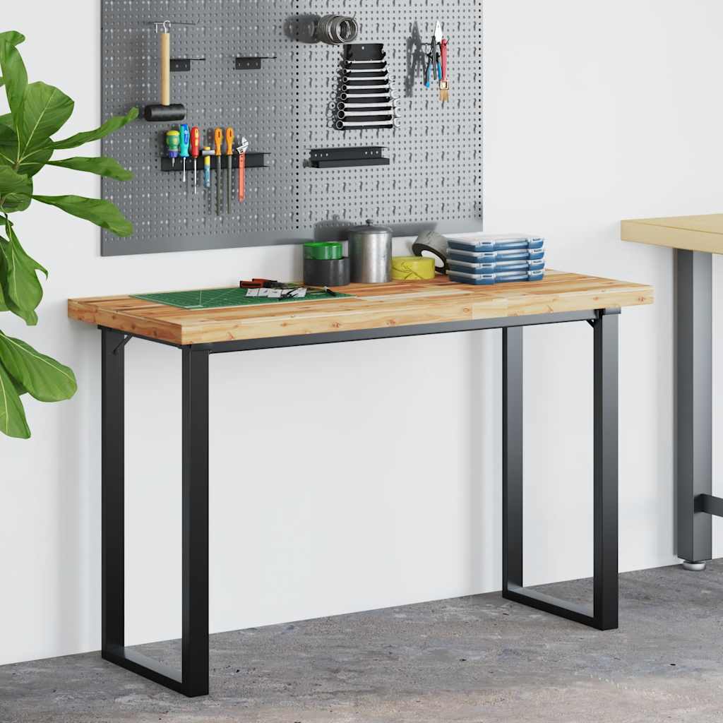 Bureaublad met olieafwerking 140x50x4 cm massief acaciahout is nu te koop bij PeponiXL, paradijselijk wonen!
