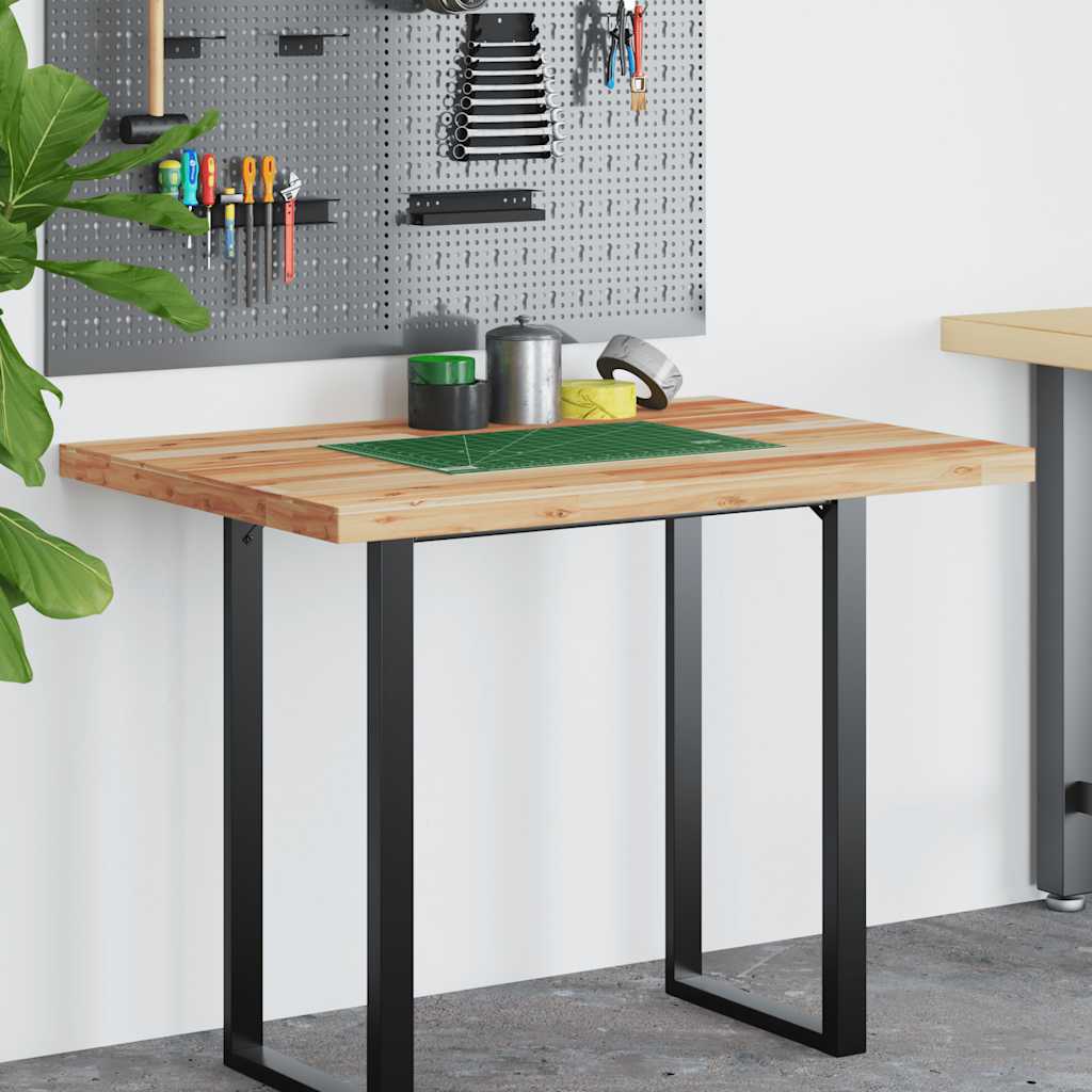 Bureaublad met olieafwerking 80x70x4 cm massief acaciahout is nu te koop bij PeponiXL, paradijselijk wonen!
