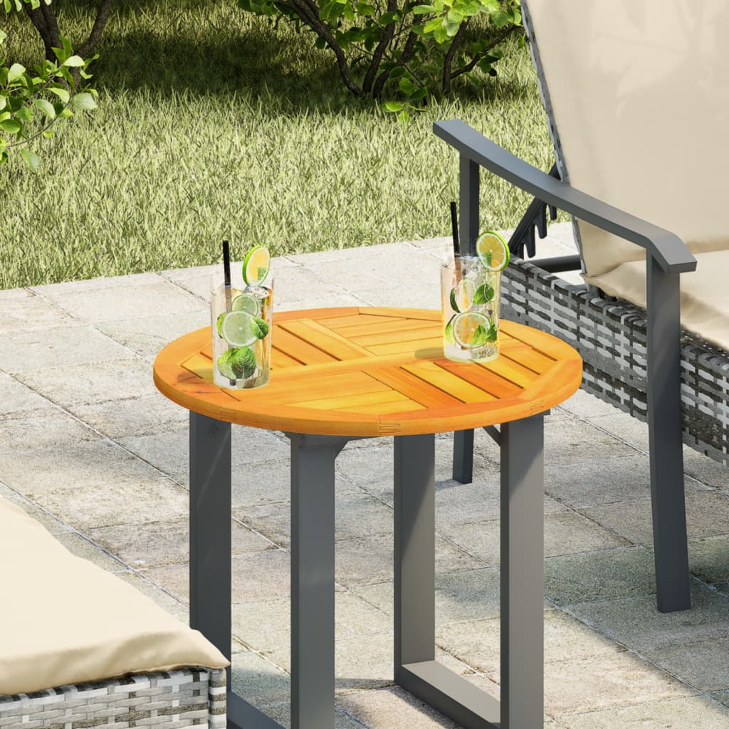 Tafelblad rond Ø 50x2 cm massief acaciahout is nu te koop bij PeponiXL, paradijselijk wonen!