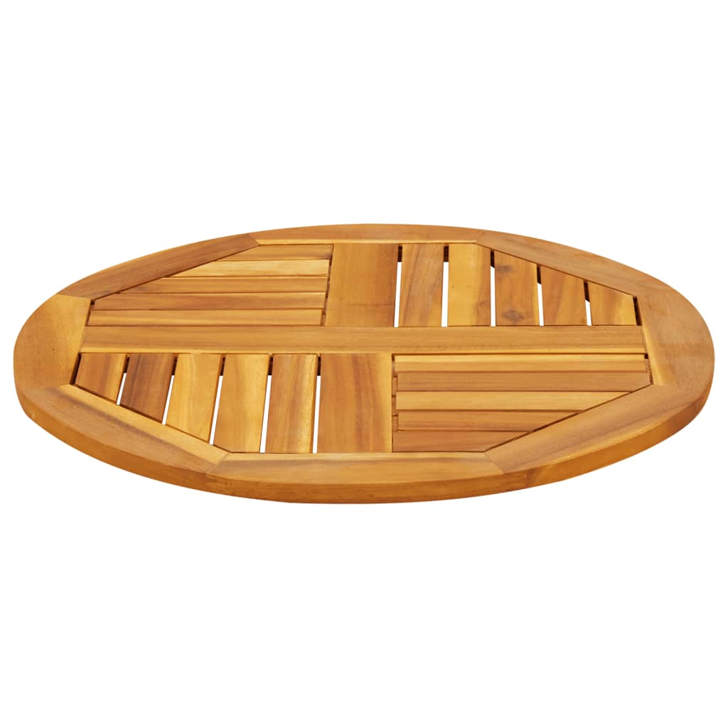 Tafelblad rond Ø 60x2 cm massief acaciahout