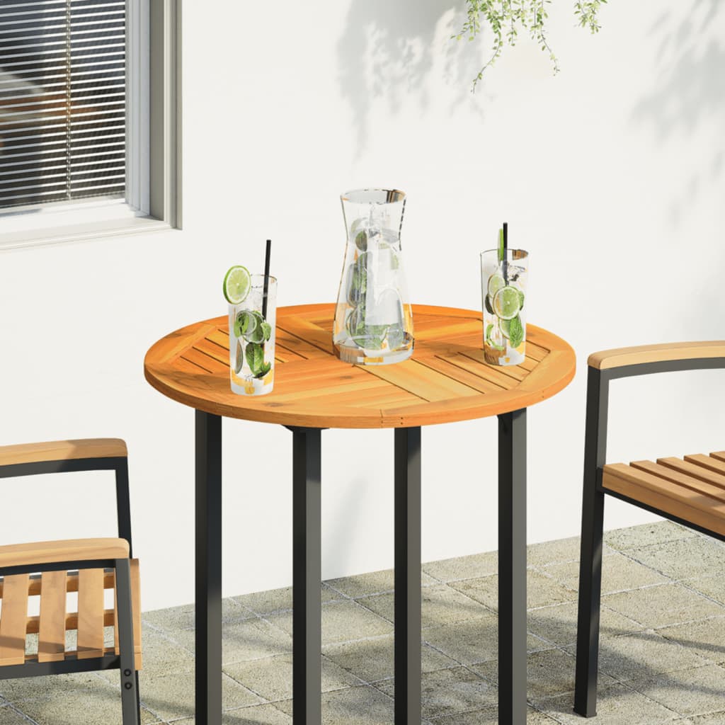 Tafelblad rond Ø 70x2 cm massief acaciahout is nu te koop bij PeponiXL, paradijselijk wonen!