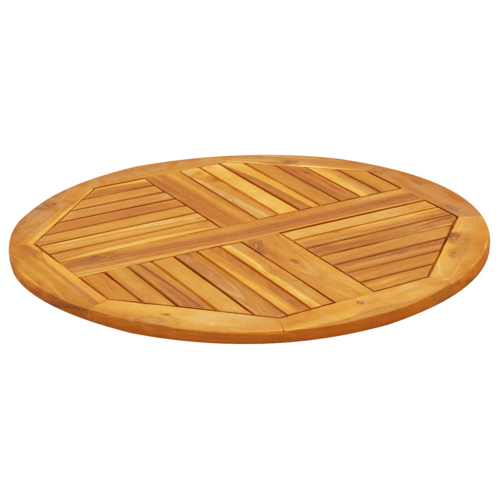 Tafelblad rond Ø 80x2,2 cm massief acaciahout is nu te koop bij PeponiXL, paradijselijk wonen!