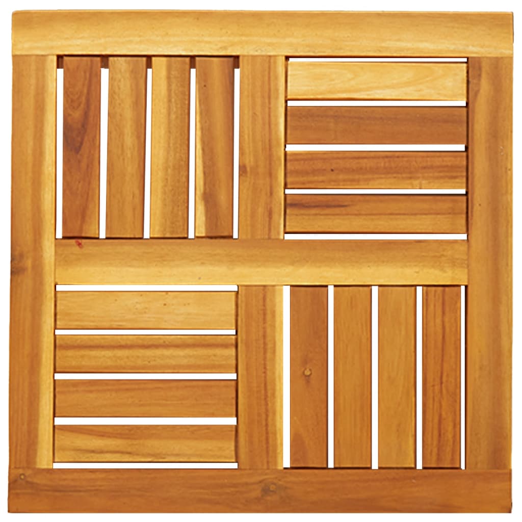 Tafelblad vierkant 50x50x2 cm massief acaciahout is nu te koop bij PeponiXL, paradijselijk wonen!