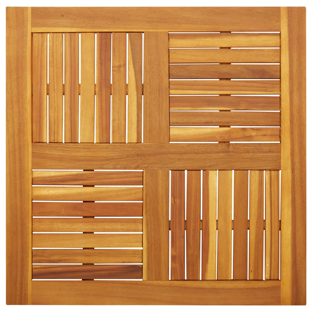 Tafelblad vierkant 80x80x2,2 cm massief acaciahout is nu te koop bij PeponiXL, paradijselijk wonen!