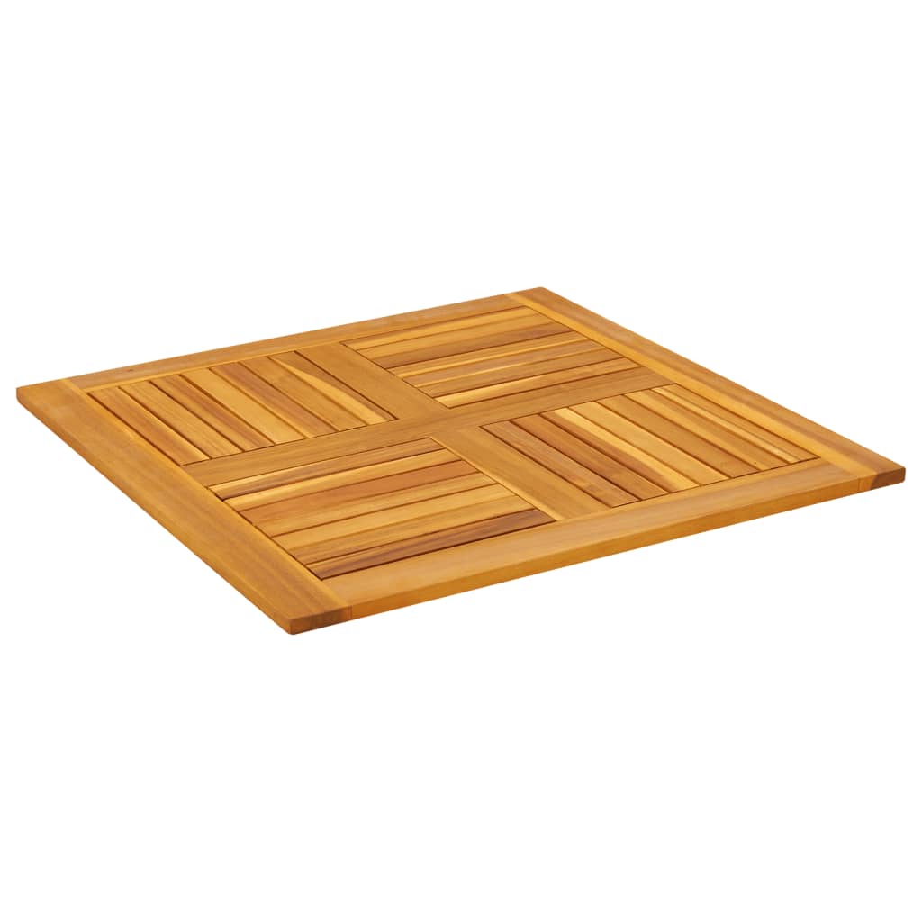 Tafelblad vierkant 80x80x2,2 cm massief acaciahout is nu te koop bij PeponiXL, paradijselijk wonen!