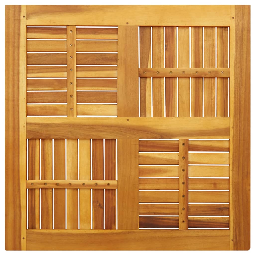 Tafelblad vierkant 80x80x2,2 cm massief acaciahout is nu te koop bij PeponiXL, paradijselijk wonen!