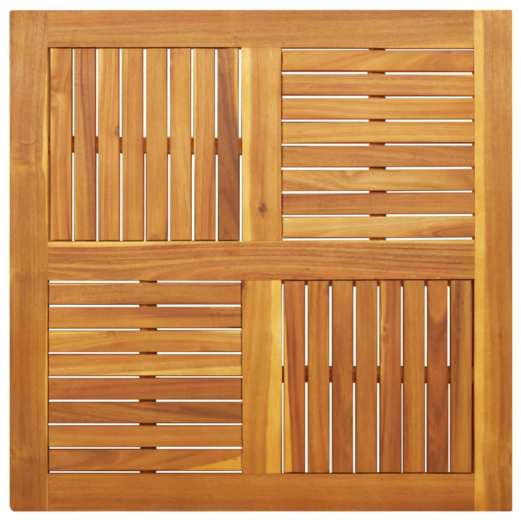 Tafelblad vierkant 90x90x2,2 cm massief acaciahout is nu te koop bij PeponiXL, paradijselijk wonen!