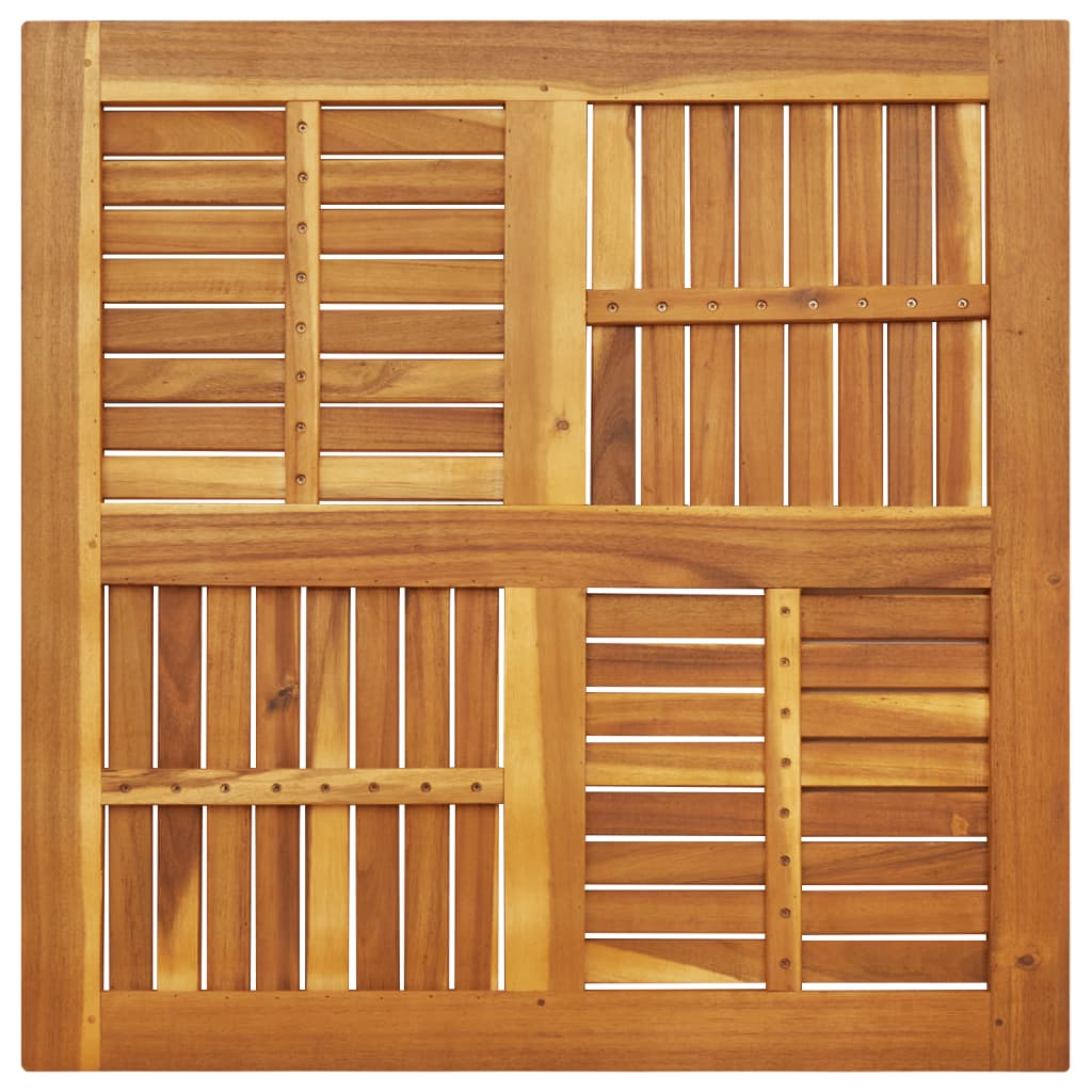 Tafelblad vierkant 90x90x2,2 cm massief acaciahout is nu te koop bij PeponiXL, paradijselijk wonen!