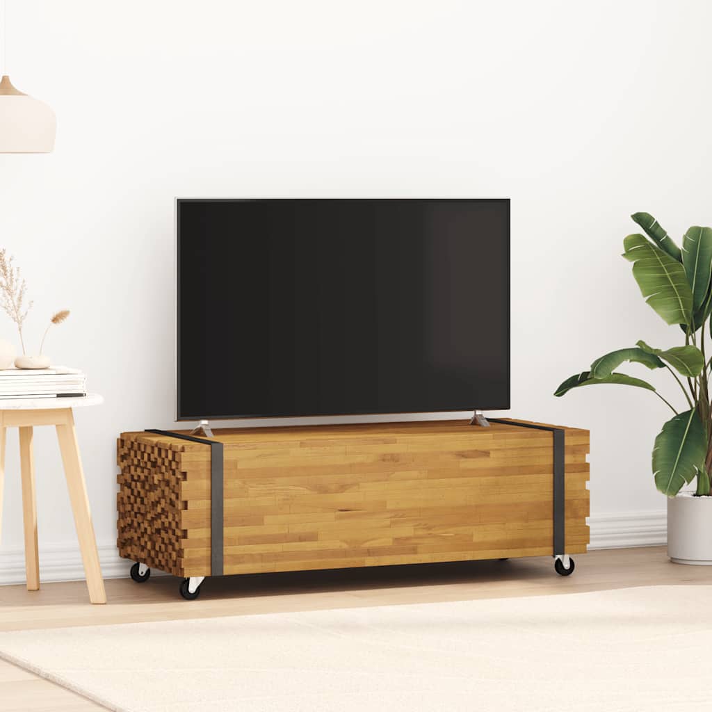 Salontafel 110x45x35 cm massief teakhout is nu te koop bij PeponiXL, paradijselijk wonen!