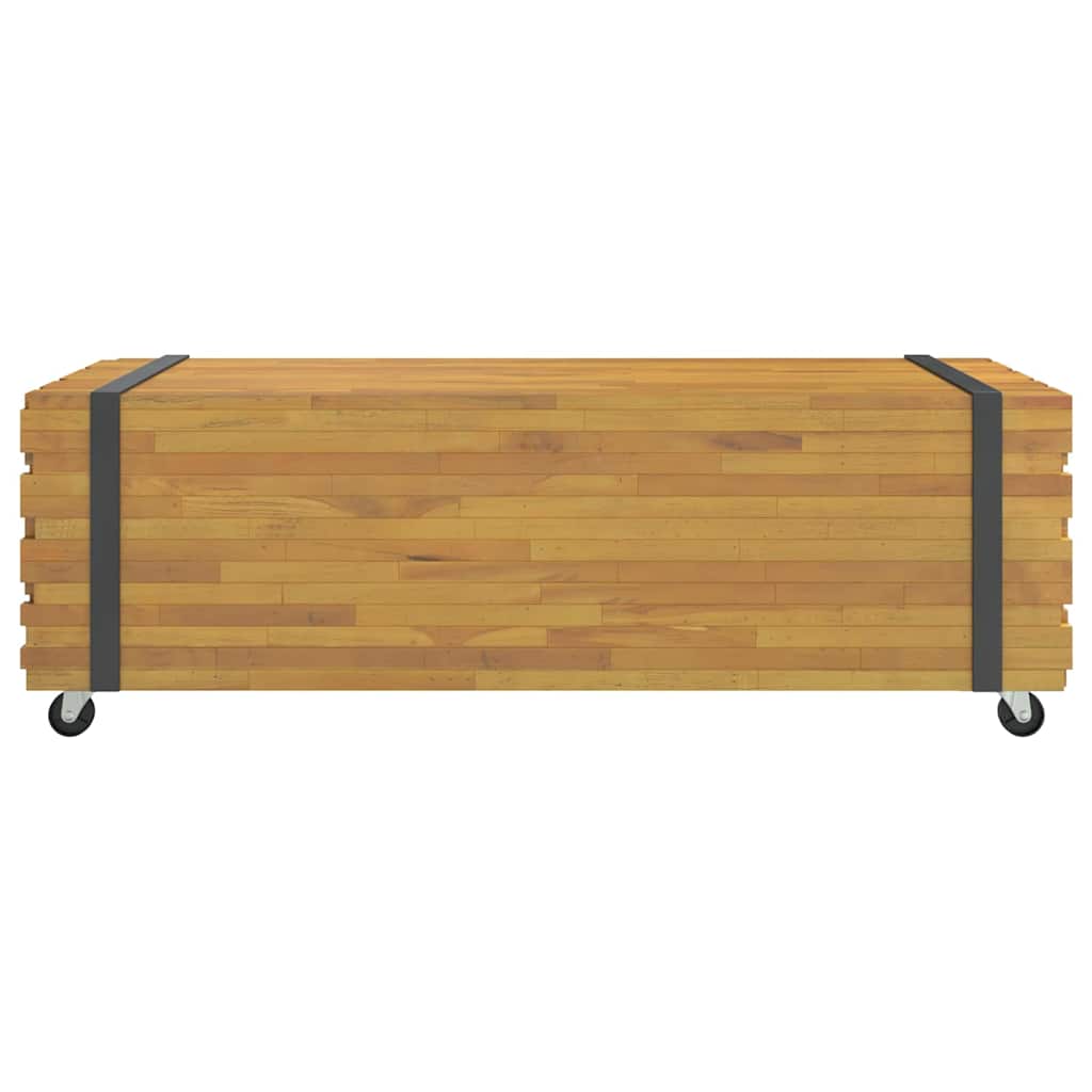 Salontafel 110x45x35 cm massief teakhout is nu te koop bij PeponiXL, paradijselijk wonen!