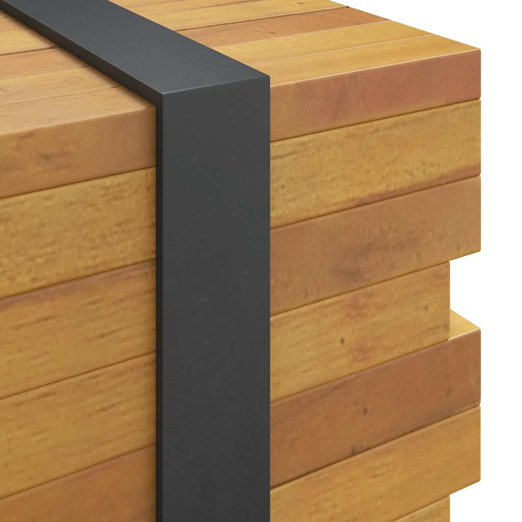 Salontafel 110x45x35 cm massief teakhout is nu te koop bij PeponiXL, paradijselijk wonen!