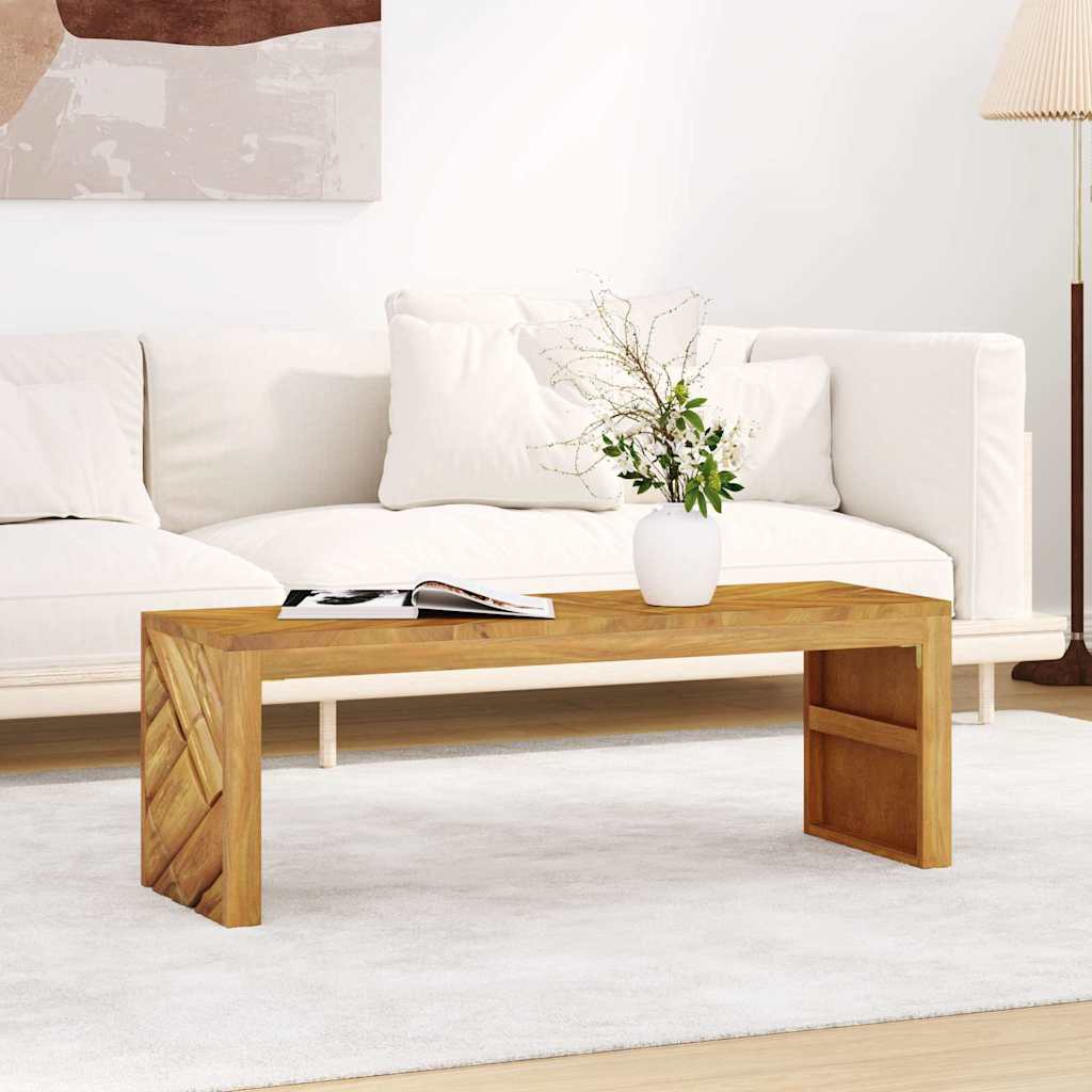 Salontafel 110x35x38 cm massief teakhout is nu te koop bij PeponiXL, paradijselijk wonen!