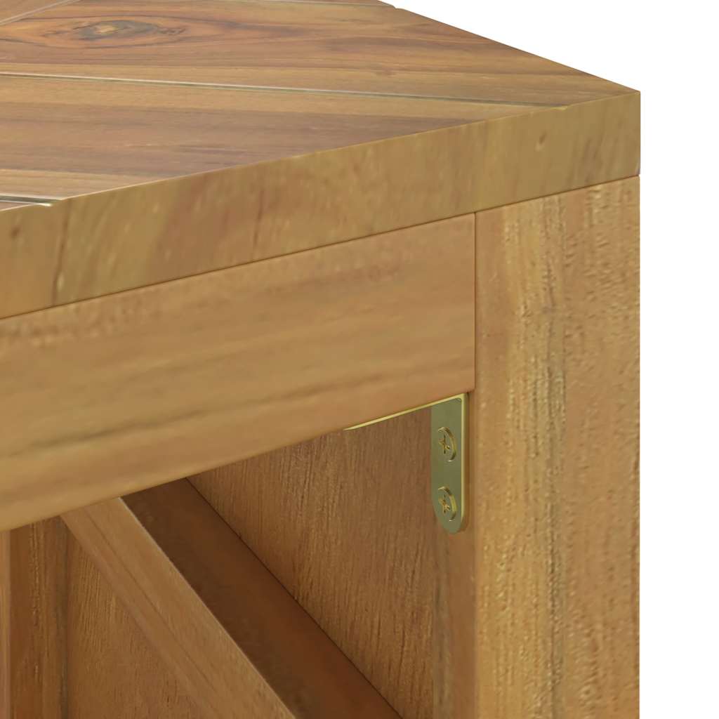 Salontafel 110x35x38 cm massief teakhout is nu te koop bij PeponiXL, paradijselijk wonen!
