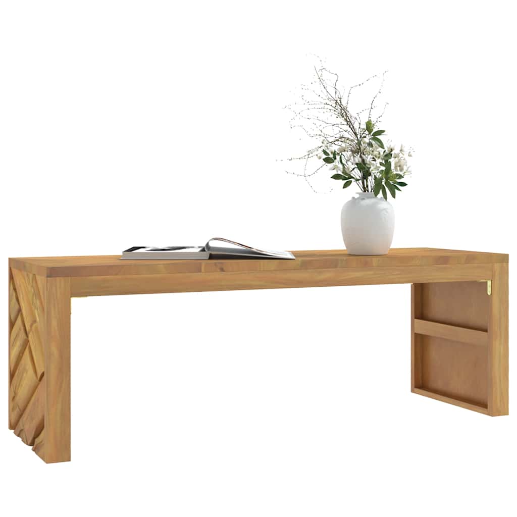 Salontafel 110x35x38 cm massief teakhout is nu te koop bij PeponiXL, paradijselijk wonen!