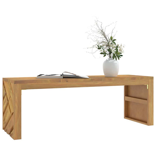 Salontafel 110x35x38 cm massief teakhout is nu te koop bij PeponiXL, paradijselijk wonen!