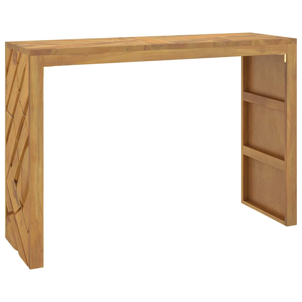 Wandtafel 110x35x75 cm massief teakhout is nu te koop bij PeponiXL, paradijselijk wonen!