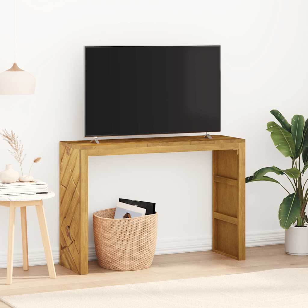Wandtafel 110x35x75 cm massief teakhout is nu te koop bij PeponiXL, paradijselijk wonen!