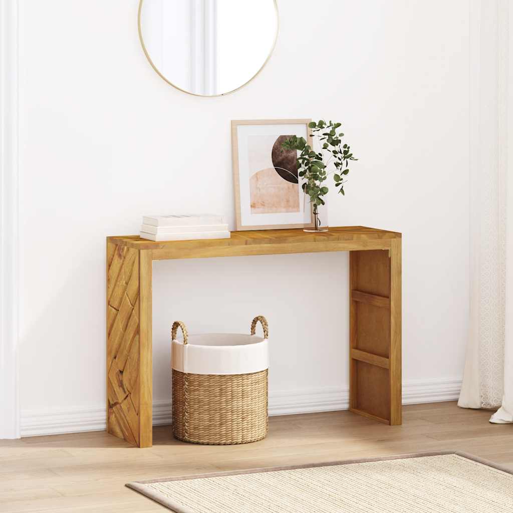 Wandtafel 110x35x75 cm massief teakhout is nu te koop bij PeponiXL, paradijselijk wonen!