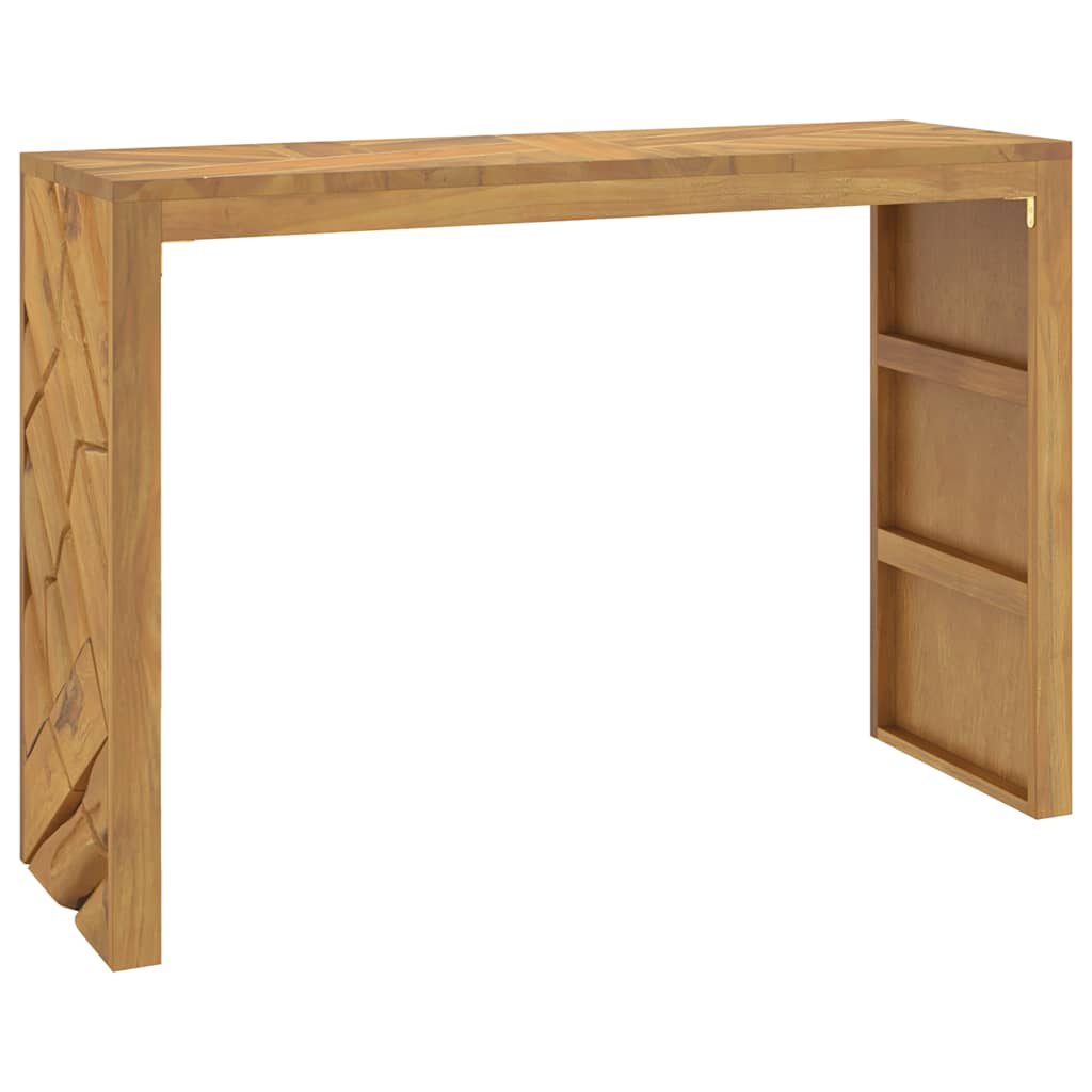 Wandtafel 110x35x75 cm massief teakhout is nu te koop bij PeponiXL, paradijselijk wonen!