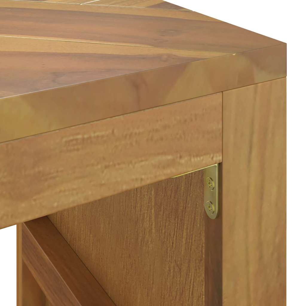 Wandtafel 110x35x75 cm massief teakhout is nu te koop bij PeponiXL, paradijselijk wonen!