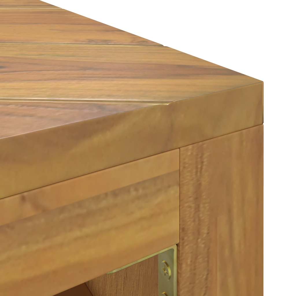 Wandtafel 110x60x38 cm massief teakhout is nu te koop bij PeponiXL, paradijselijk wonen!
