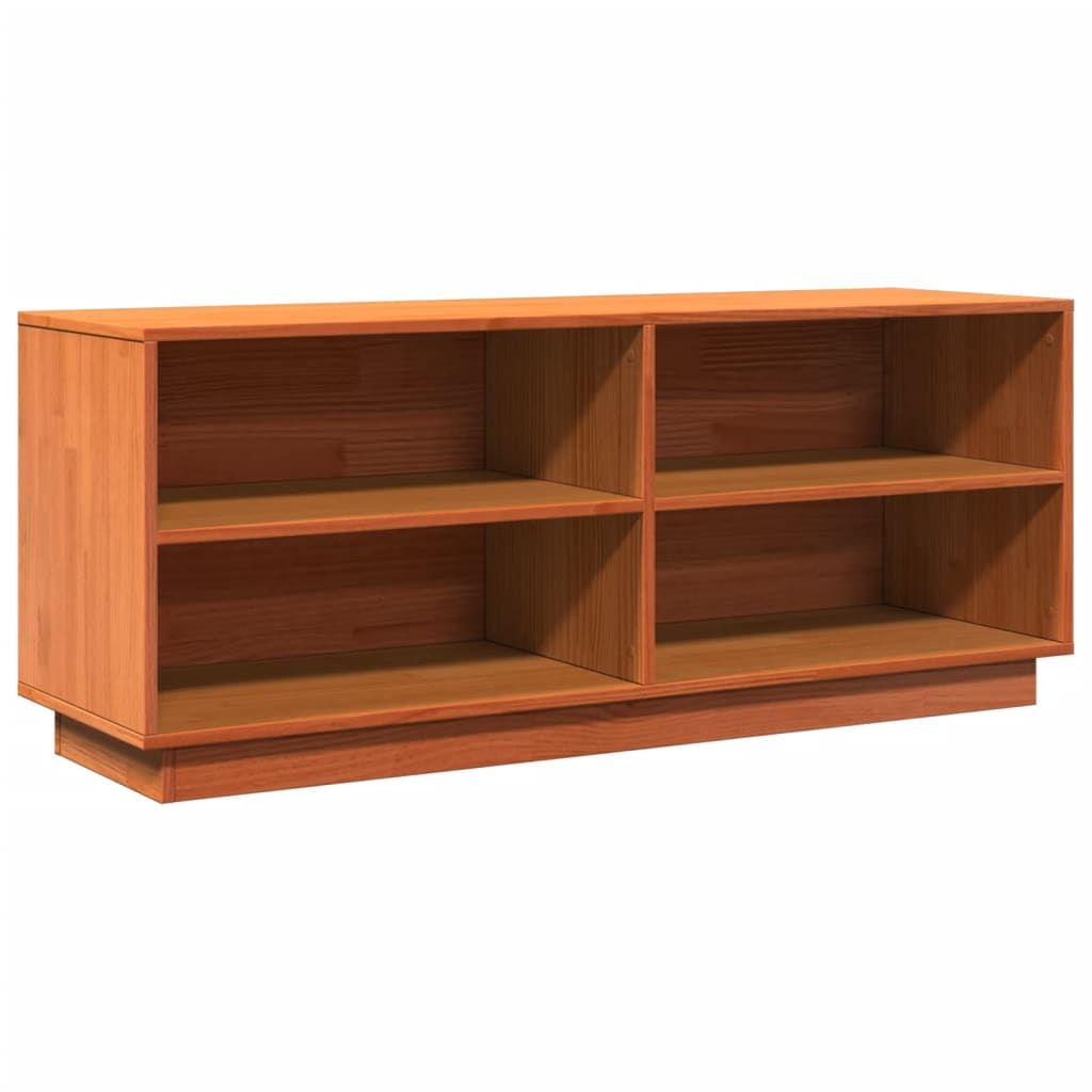 Schoenenkast 110x34x45 cm massief grenenhout wasbruin is nu te koop bij PeponiXL, paradijselijk wonen!