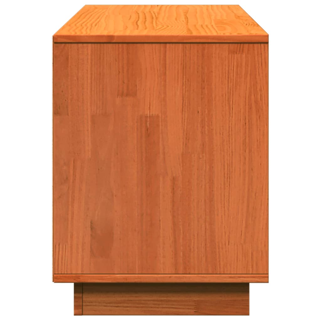 Schoenenkast 110x34x45 cm massief grenenhout wasbruin is nu te koop bij PeponiXL, paradijselijk wonen!