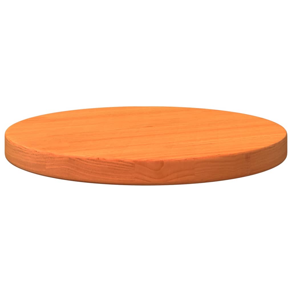 Tafelblad rond Ø30x2,5 cm massief grenenhout wasbruin is nu te koop bij PeponiXL, paradijselijk wonen!