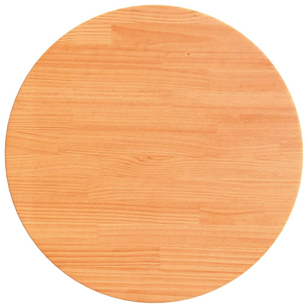 Tafelblad rond Ø50x2,5 cm massief grenenhout wasbruin is nu te koop bij PeponiXL, paradijselijk wonen!