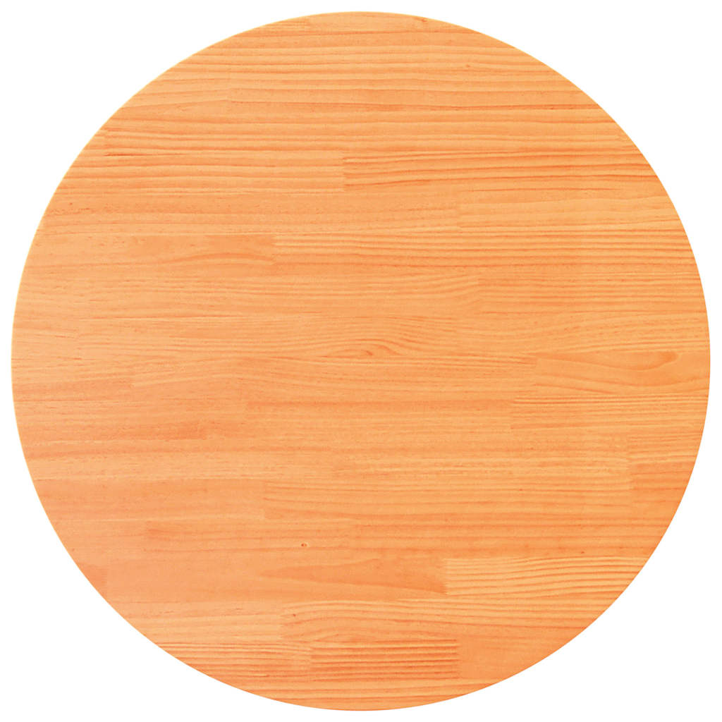 Tafelblad rond Ø80x2,5 cm massief grenenhout wasbruin is nu te koop bij PeponiXL, paradijselijk wonen!