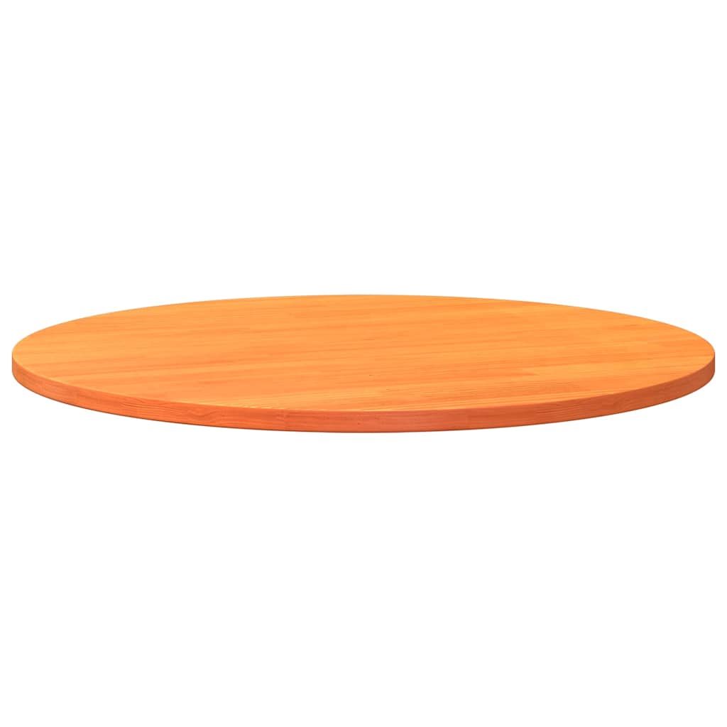 Tafelblad rond Ø80x2,5 cm massief grenenhout wasbruin is nu te koop bij PeponiXL, paradijselijk wonen!