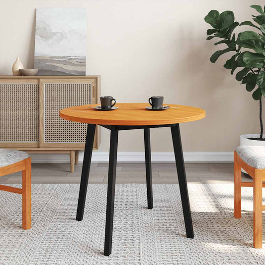Tafelblad rond Ø80x2,5 cm massief grenenhout wasbruin is nu te koop bij PeponiXL, paradijselijk wonen!