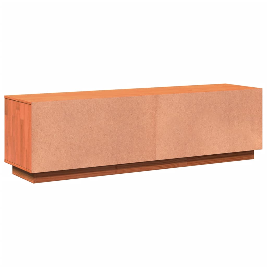 Tv-meubel 140x35x40 cm massief grenenhout wasbruin is nu te koop bij PeponiXL, paradijselijk wonen!