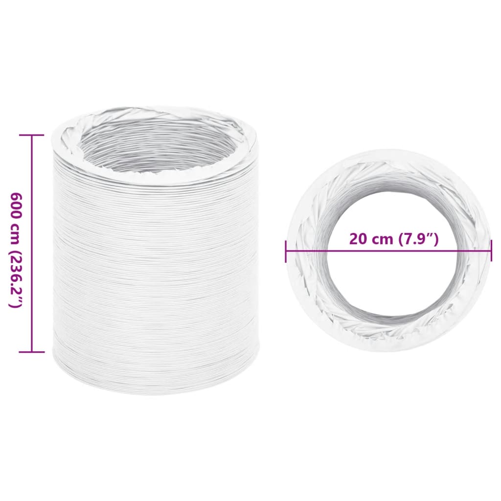 Afzuigslang Ø20 cm 6 m PVC is nu te koop bij PeponiXL, paradijselijk wonen!