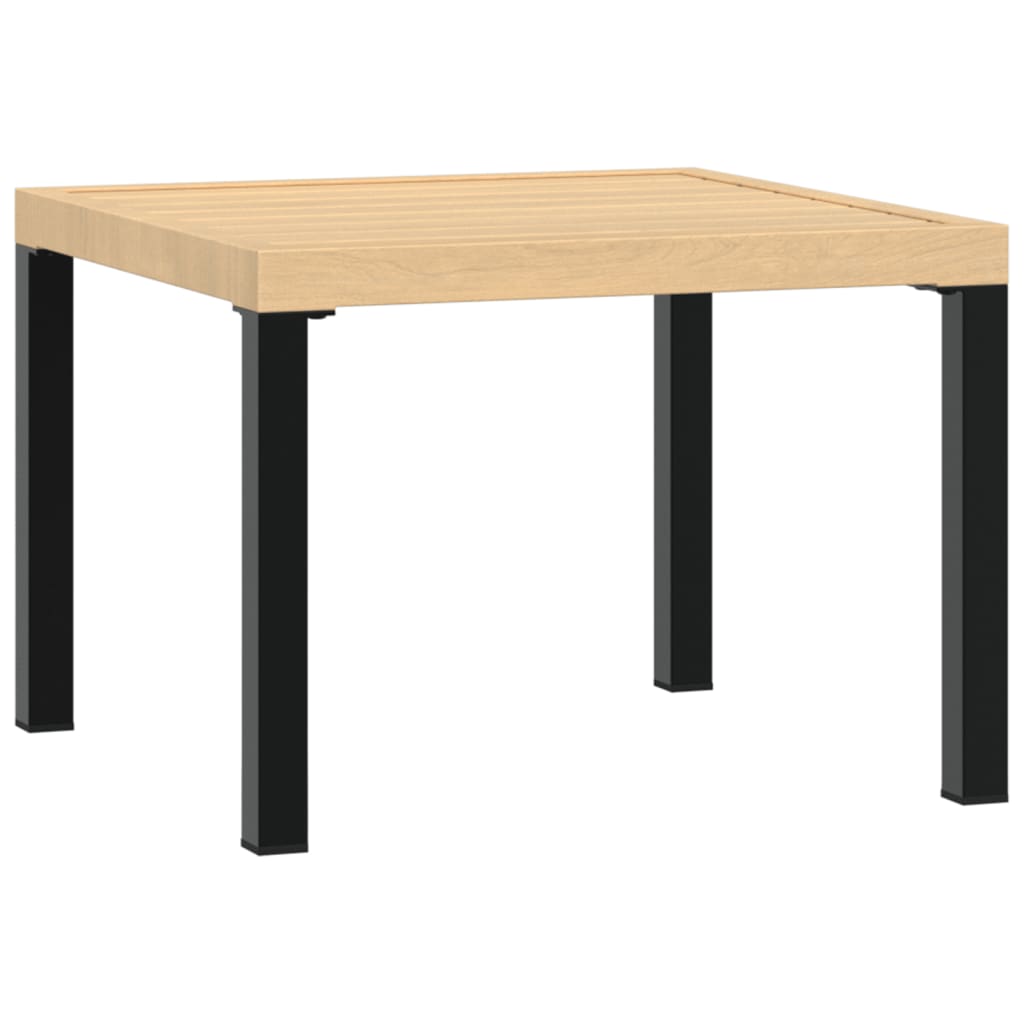 Tuinsalontafel 55x55x39,5 cm gepoedercoat staal zwart is nu te koop bij PeponiXL, paradijselijk wonen!