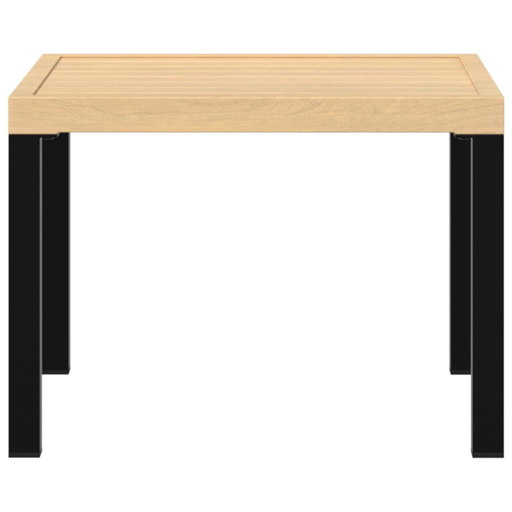 Tuinsalontafel 55x55x39,5 cm gepoedercoat staal zwart is nu te koop bij PeponiXL, paradijselijk wonen!