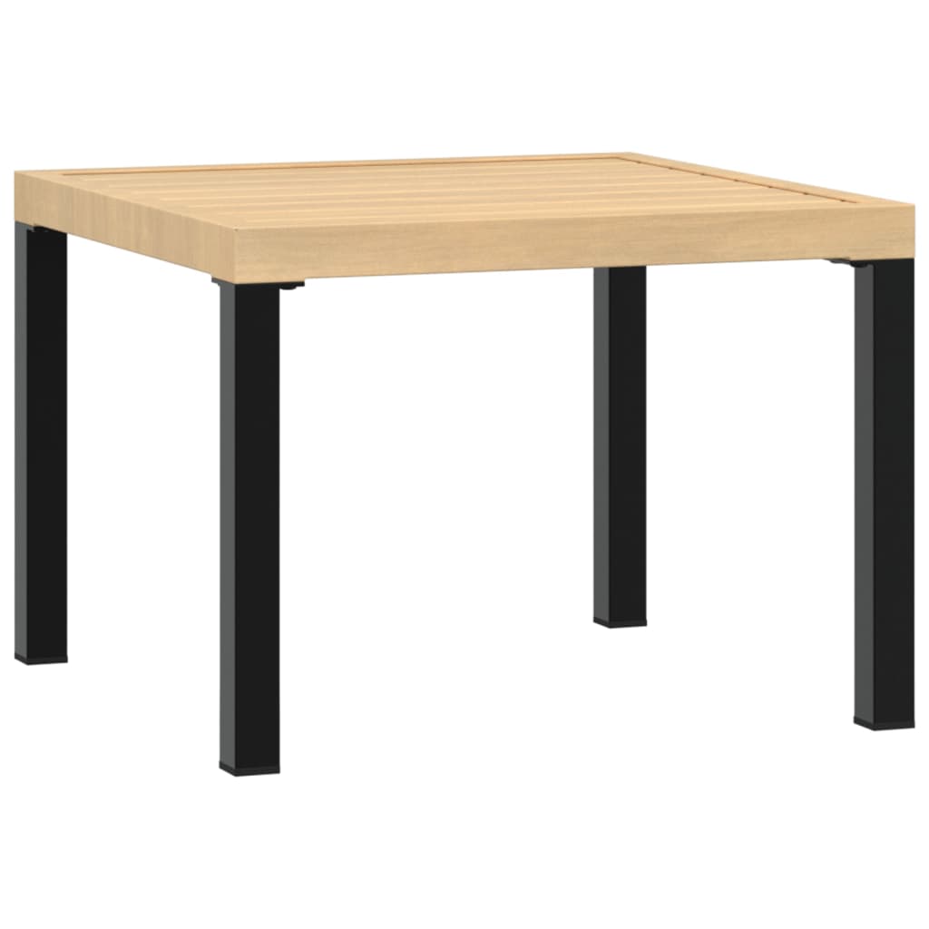 Tuinsalontafel 55x55x39,5 cm gepoedercoat staal zwart is nu te koop bij PeponiXL, paradijselijk wonen!