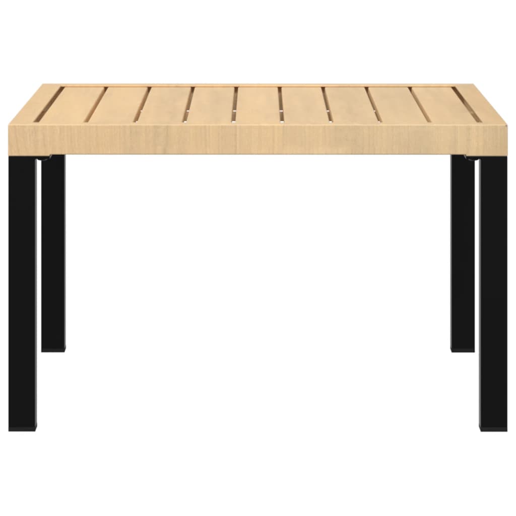 Tuintafel 65x65x40 cm aluminium zwart is nu te koop bij PeponiXL, paradijselijk wonen!