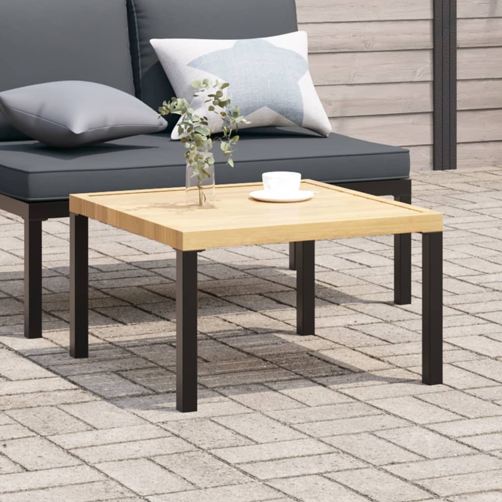 Tuintafel 65x65x40 cm aluminium zwart is nu te koop bij PeponiXL, paradijselijk wonen!