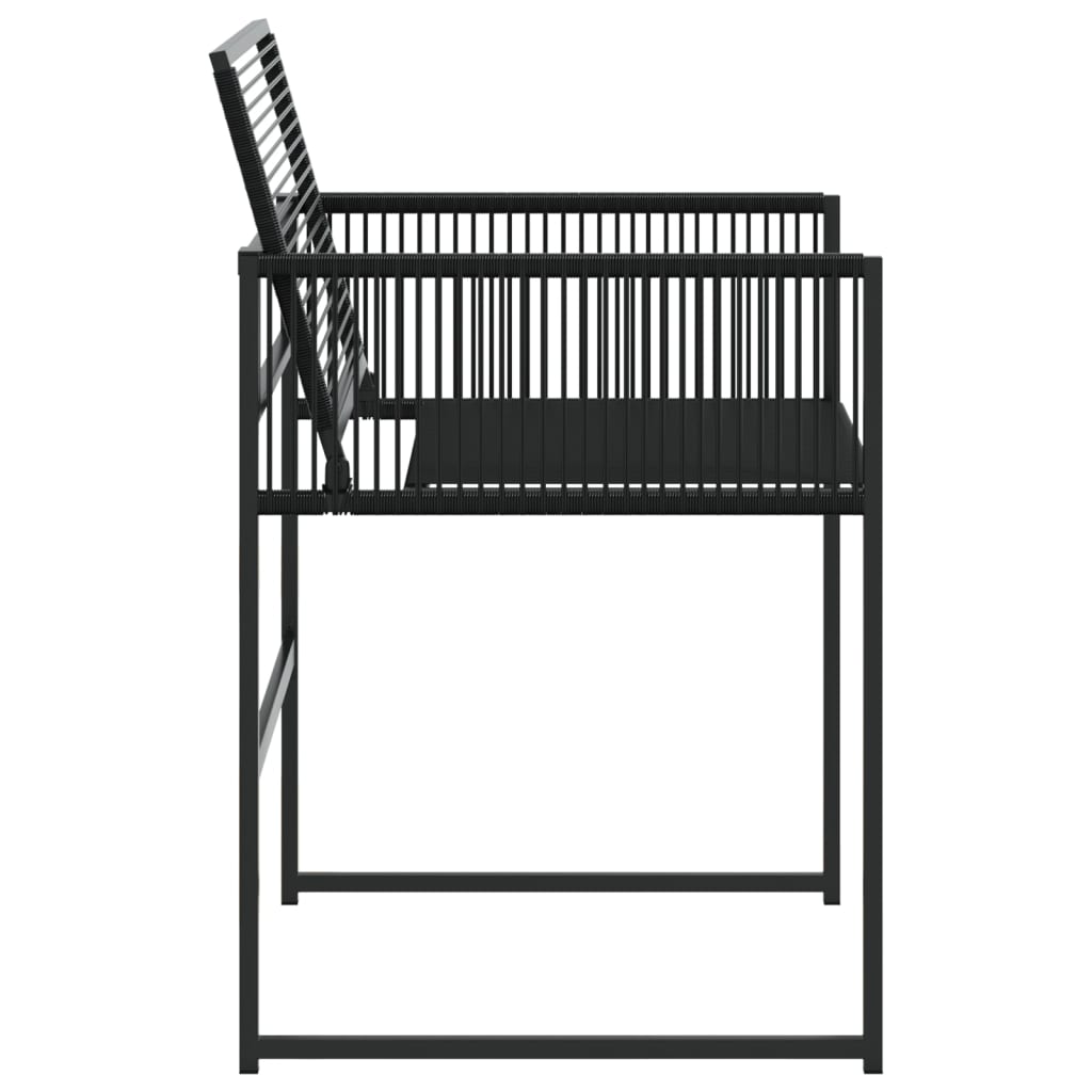 Tuinstoelen 4 st poly rattan zwart is nu te koop bij PeponiXL, paradijselijk wonen!