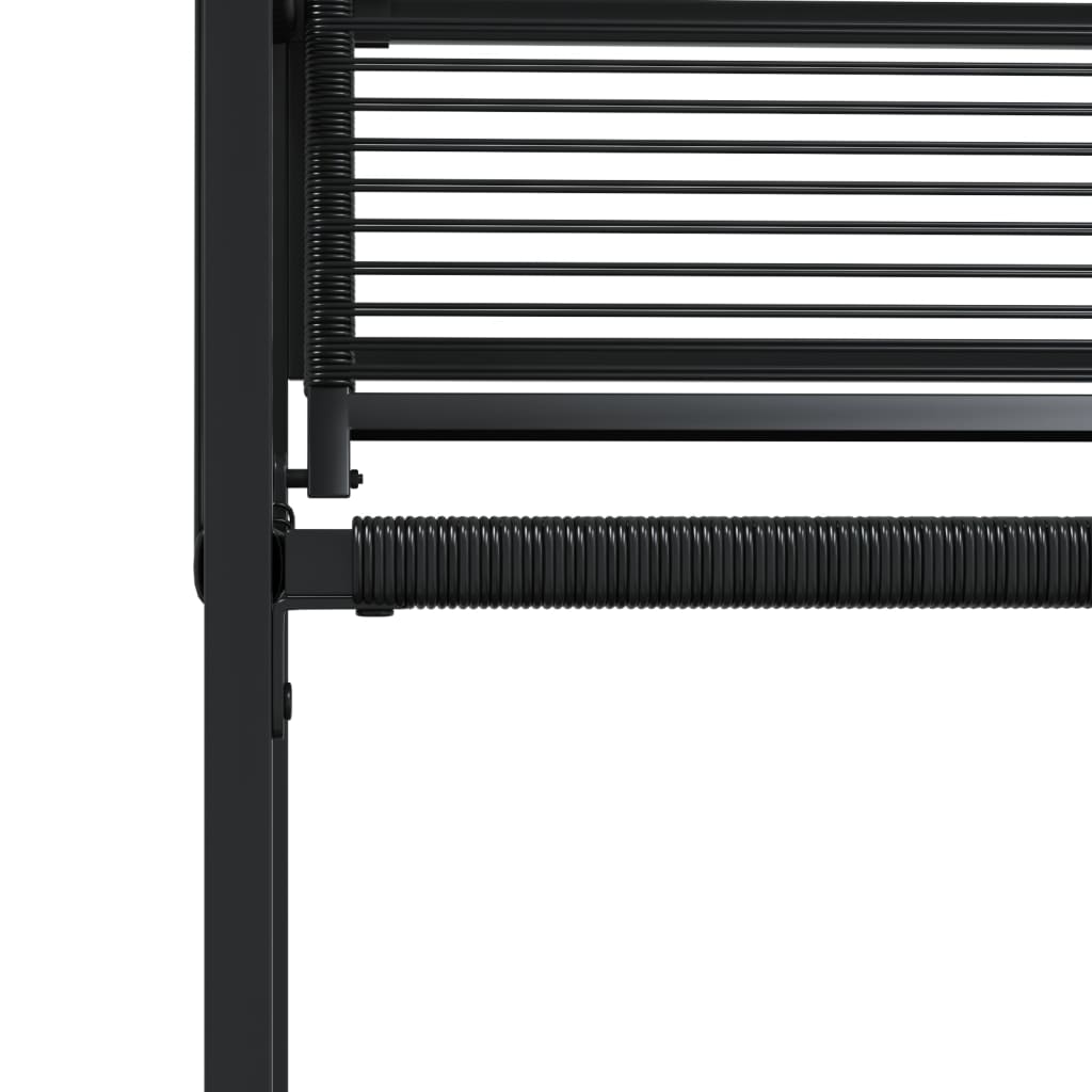 Tuinstoelen 4 st poly rattan zwart is nu te koop bij PeponiXL, paradijselijk wonen!