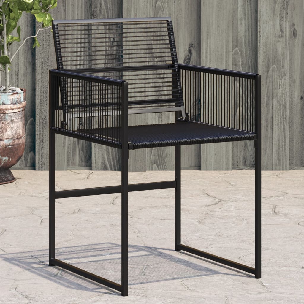 Tuinstoelen 4 st poly rattan zwart is nu te koop bij PeponiXL, paradijselijk wonen!