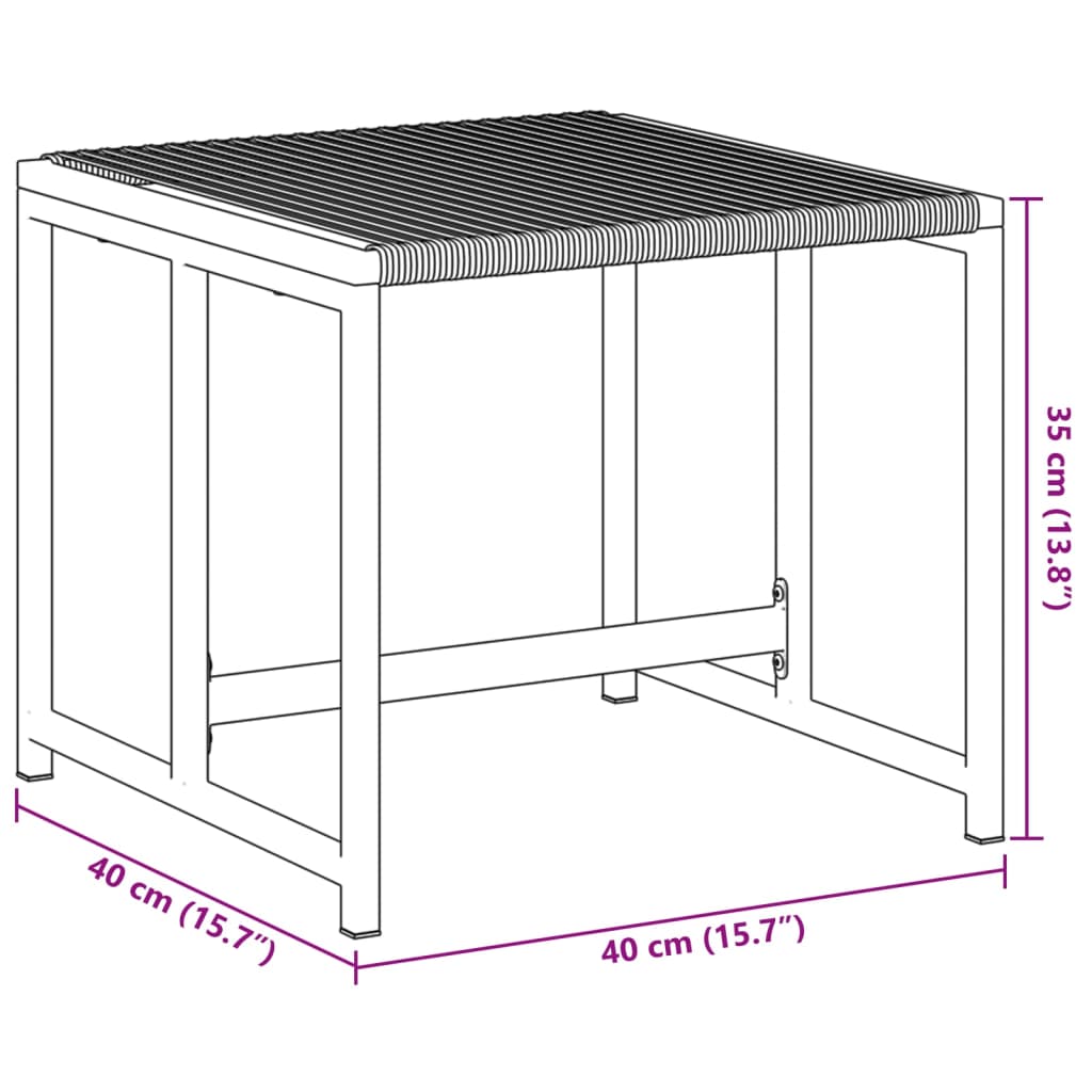 Tuinkrukken 4 st poly rattan zwart is nu te koop bij PeponiXL, paradijselijk wonen!