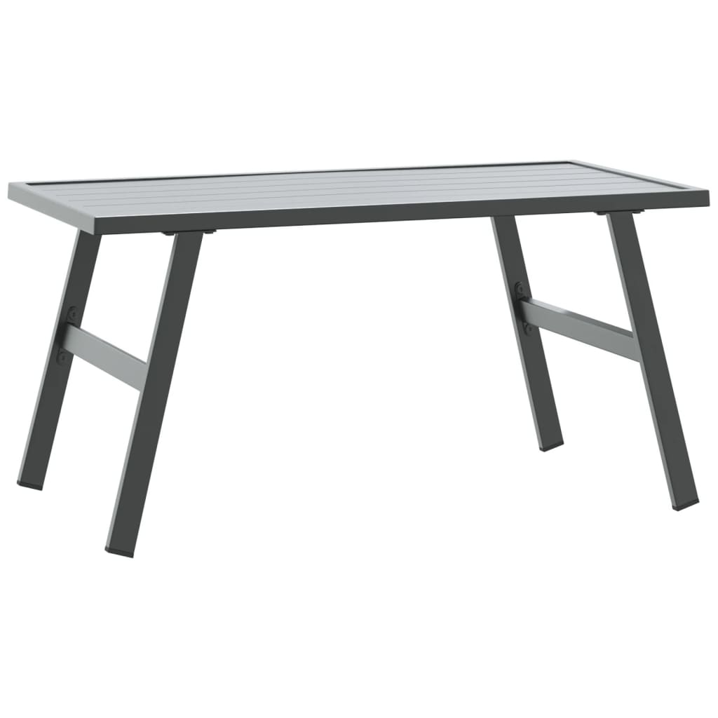 Tuintafeltje 90x45x35 cm gepoedercoat staal zwart is nu te koop bij PeponiXL, paradijselijk wonen!