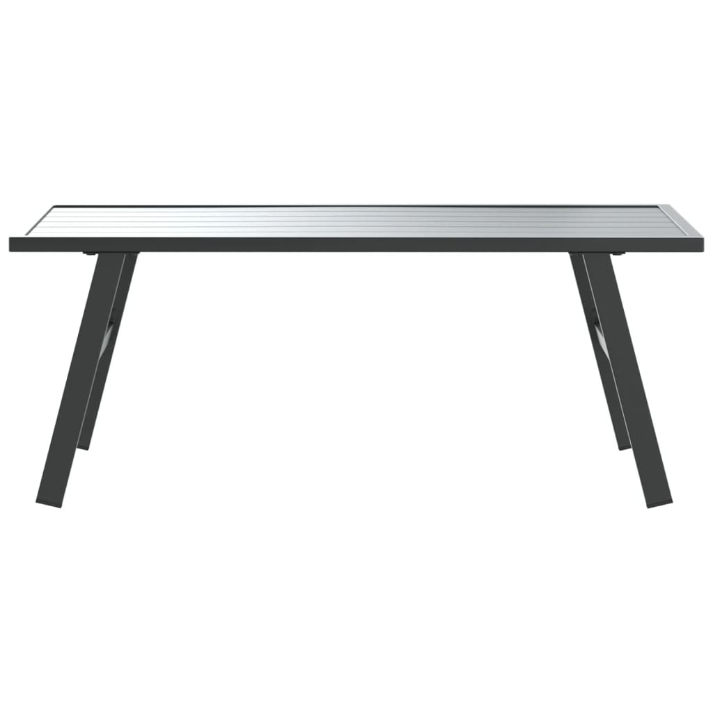 Tuintafeltje 90x45x35 cm gepoedercoat staal zwart is nu te koop bij PeponiXL, paradijselijk wonen!