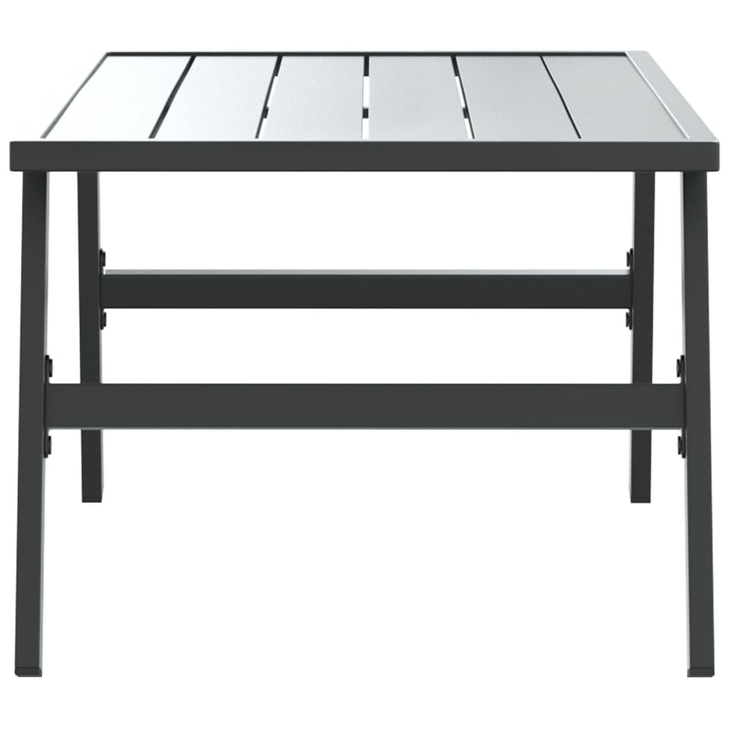 Tuintafeltje 90x45x35 cm gepoedercoat staal zwart is nu te koop bij PeponiXL, paradijselijk wonen!