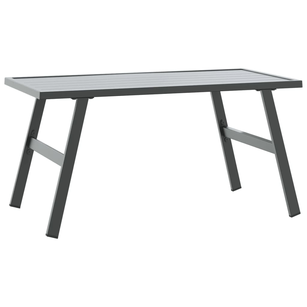Tuintafeltje 90x45x35 cm gepoedercoat staal zwart is nu te koop bij PeponiXL, paradijselijk wonen!