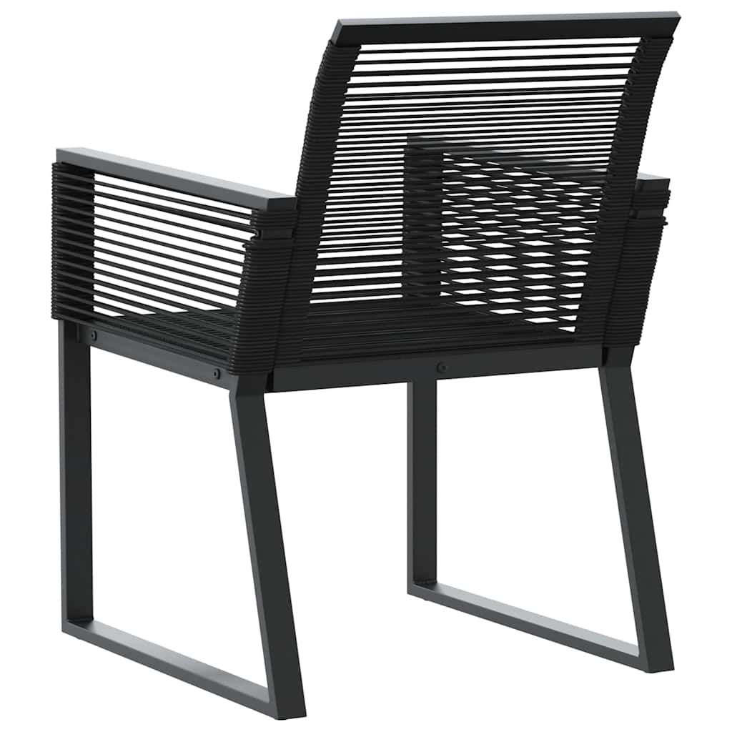 Tuinstoelen 2 st poly rattan zwart is nu te koop bij PeponiXL, paradijselijk wonen!