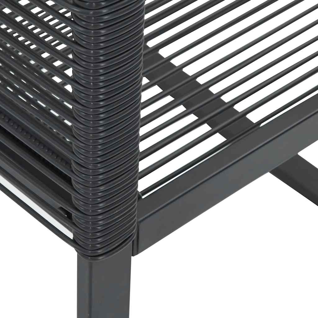 Tuinstoelen 2 st poly rattan zwart is nu te koop bij PeponiXL, paradijselijk wonen!