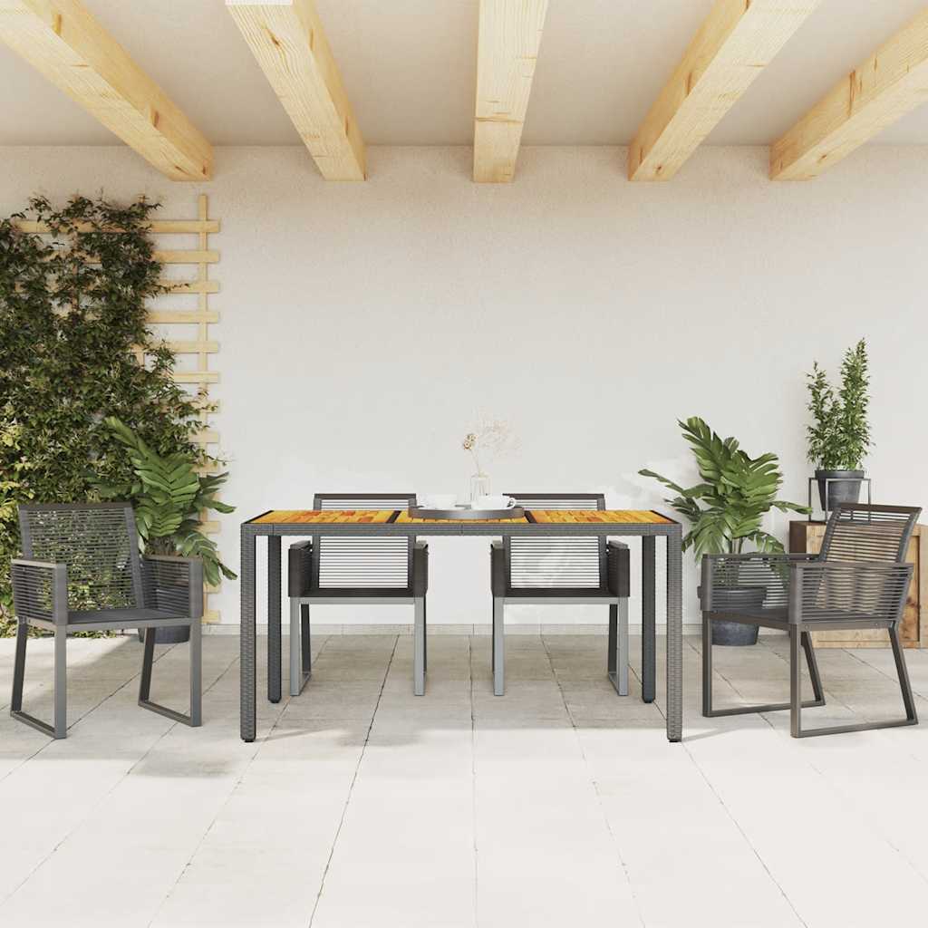 Tuinstoelen 4 st poly rattan zwart is nu te koop bij PeponiXL, paradijselijk wonen!
